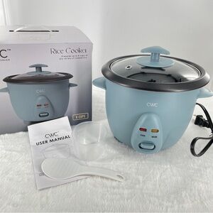 CWC Slate Blue 6 Cup Rice Cooker